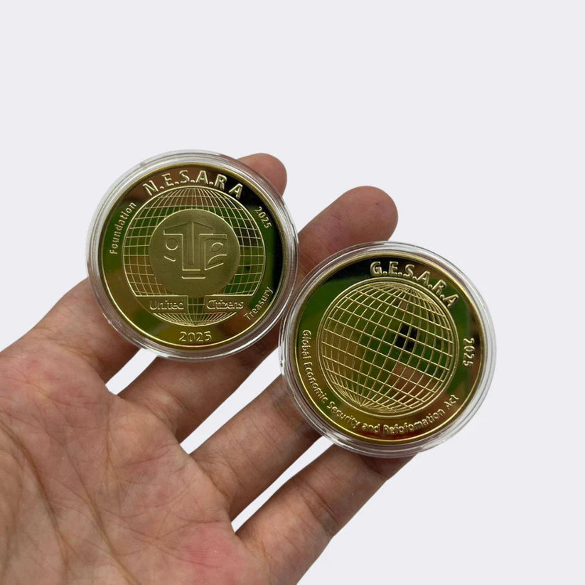 NESARA GESARA PREMIUM EDITION GOLD COIN