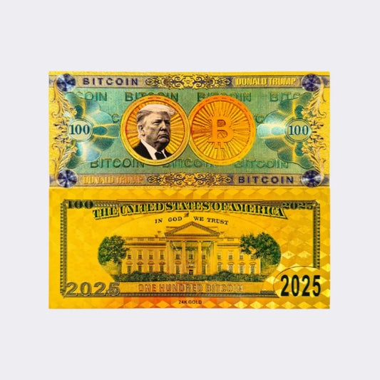 Trump Gold Bitcoin Bucks Bills
