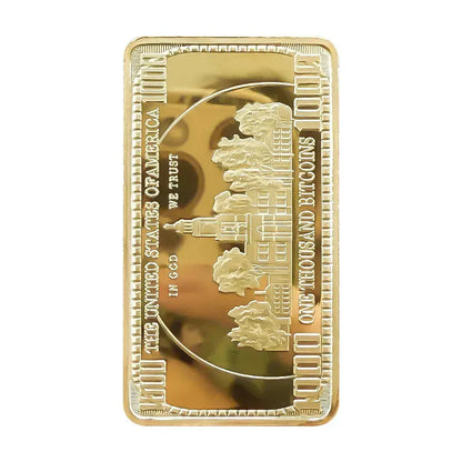 Trump 1000 Bitcoins Gold Bar