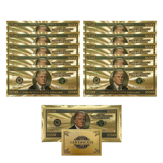 The Official Trump $250 Bucks Bills – Certified